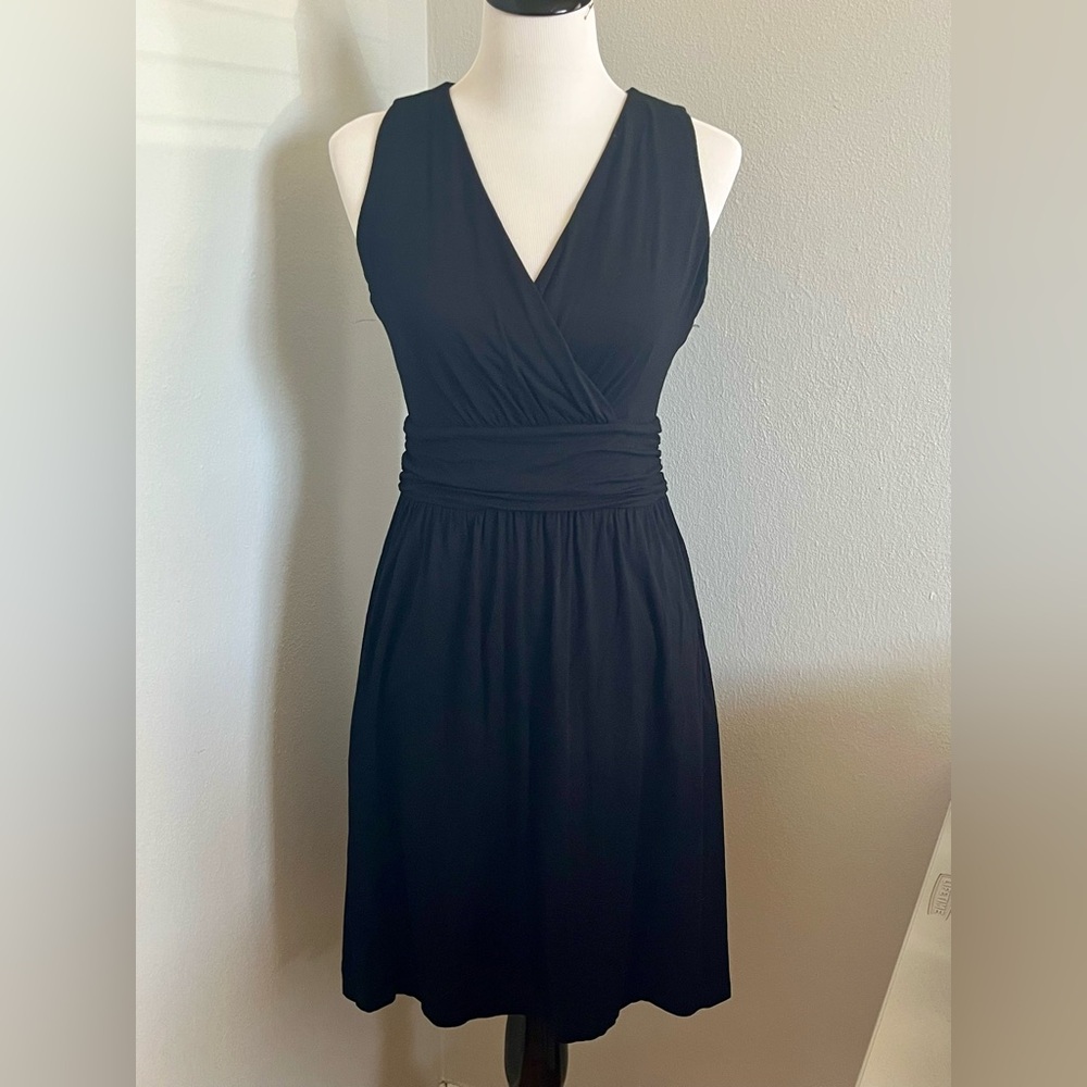 Cynthia Rowley Black Sleeveless Dress with pockets